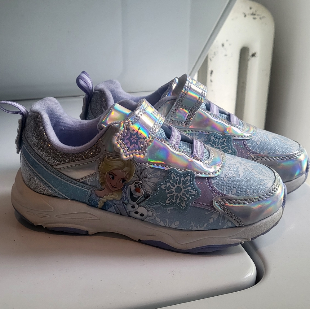 Disney Frozen Kids Shoes - Blue and Silver
